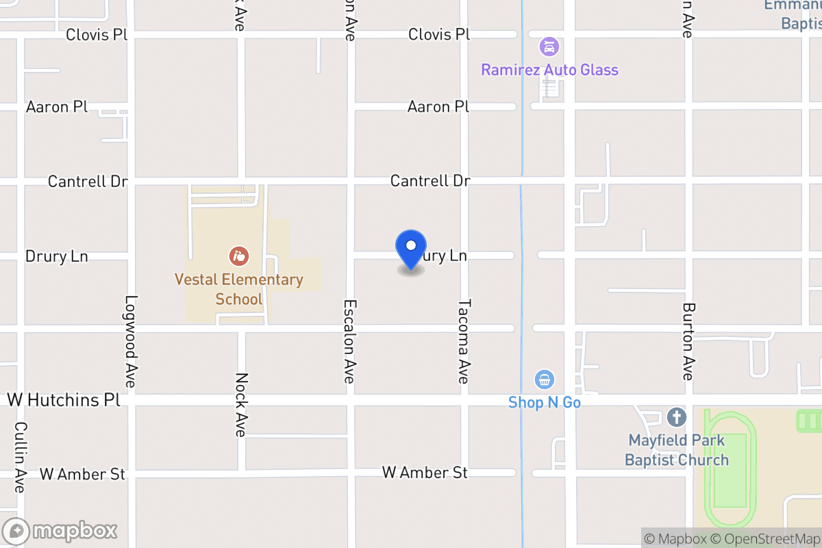 Map of 918  Drury Ln