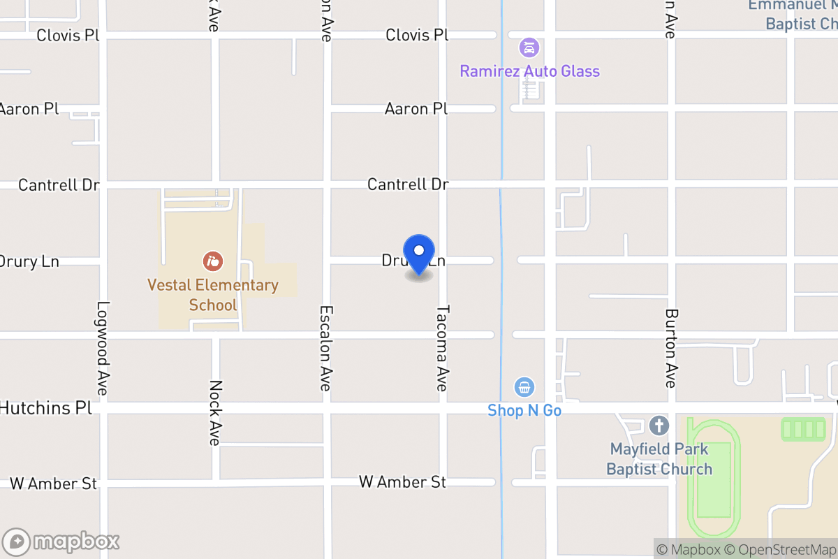 Map of 906  Drury Ln