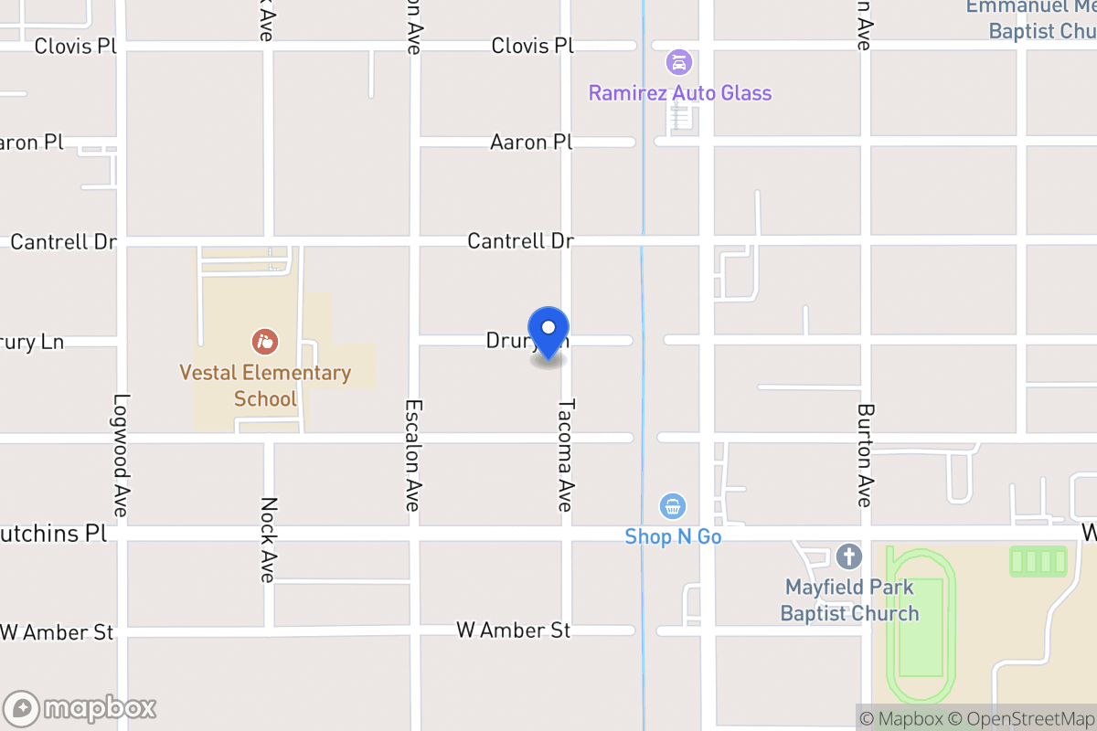 Map of 902  Drury Ln