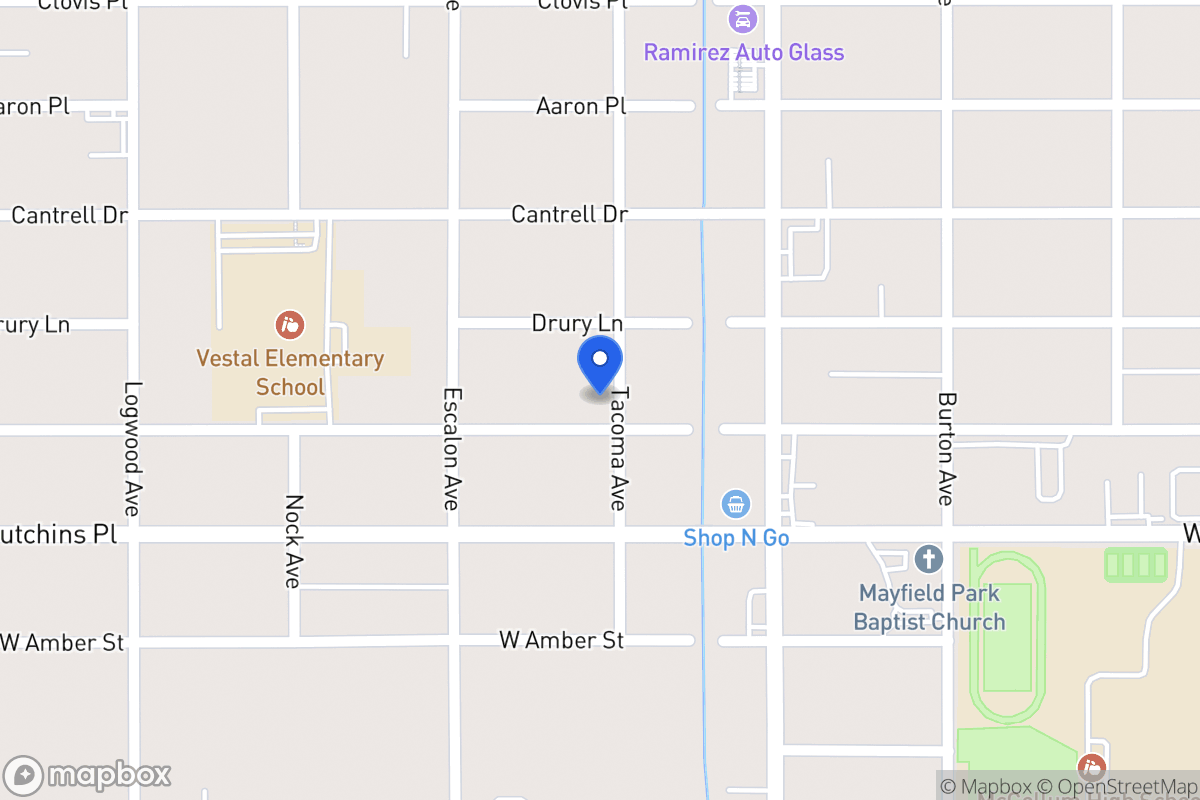 Map of 903 W Vestal Pl