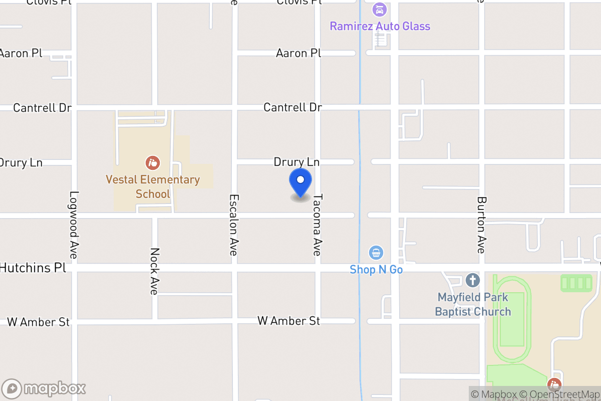 Map of 907 W Vestal Pl