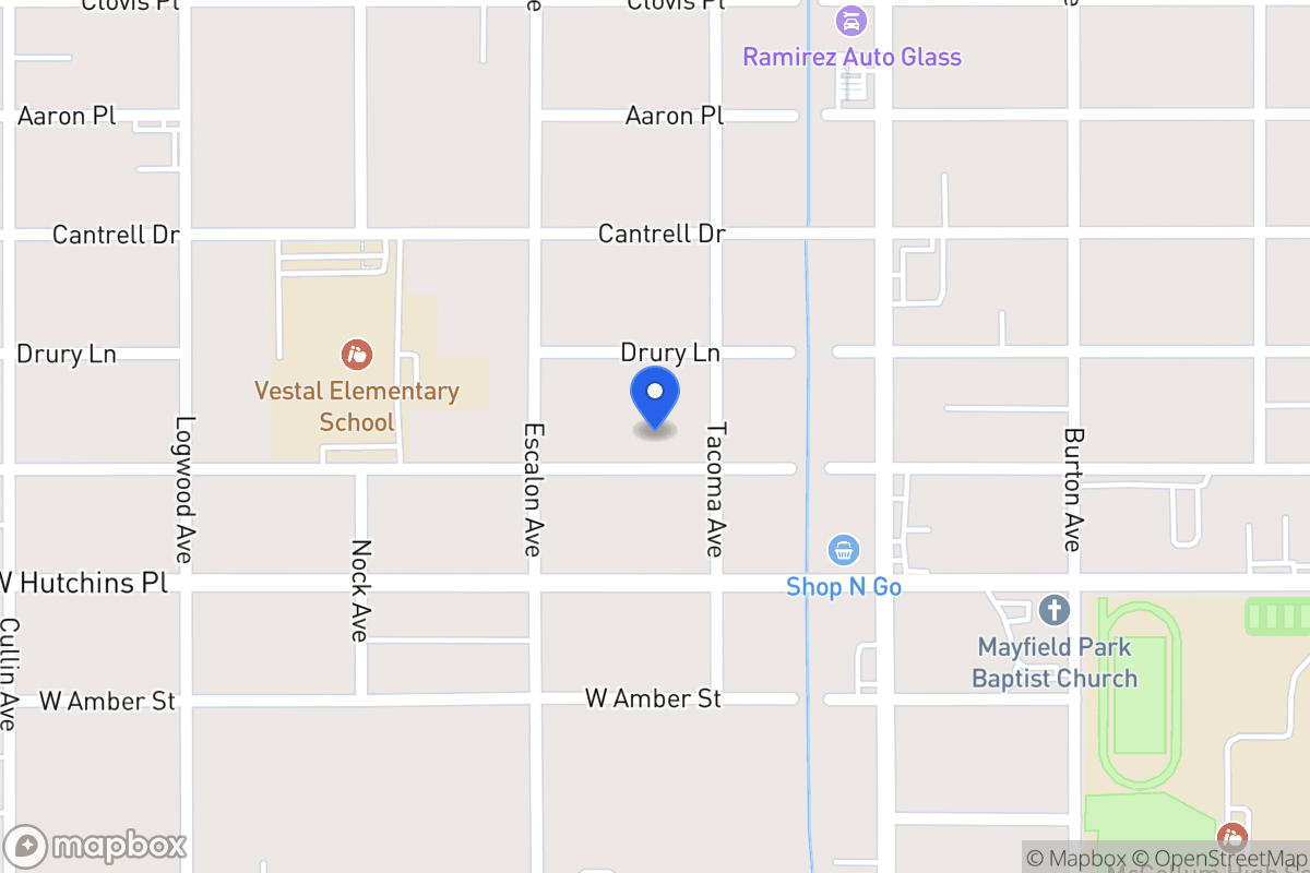 Map of 911 W Vestal Pl
