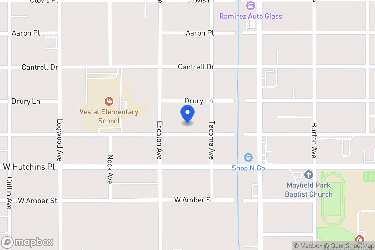 Map of 919 W Vestal Pl