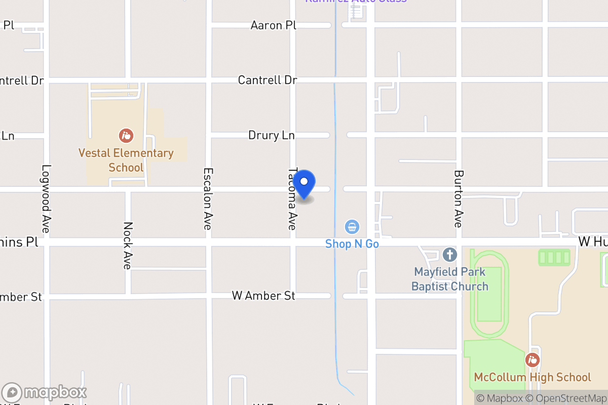Map of 834 W Vestal Pl