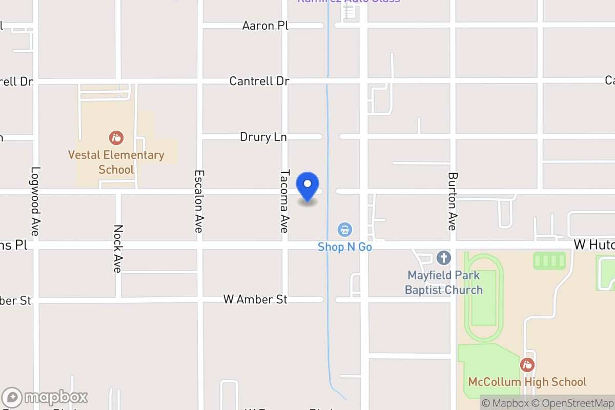 Map of 826 W Vestal Pl
