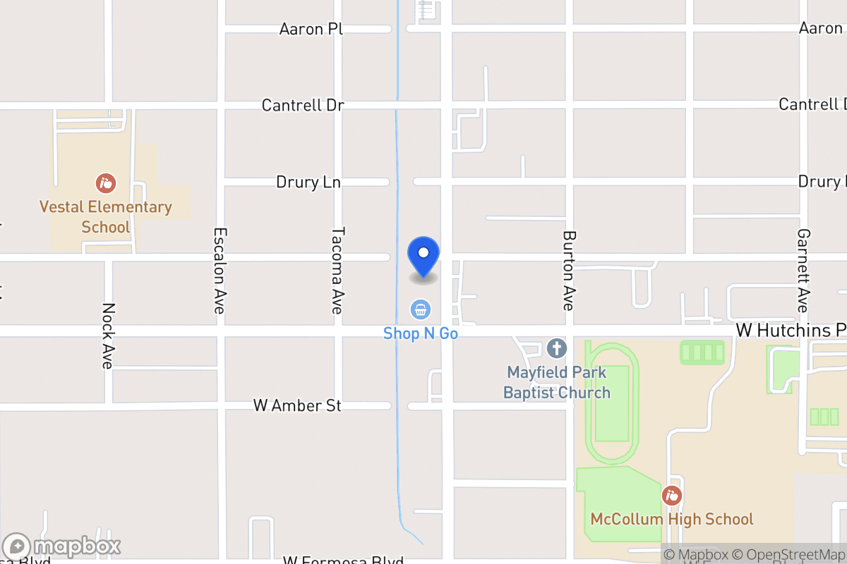 Map of 3111  Commercial Ave