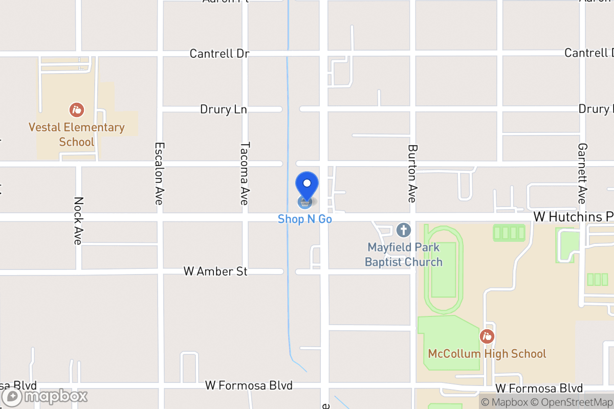 Map of 3119  Commercial Ave