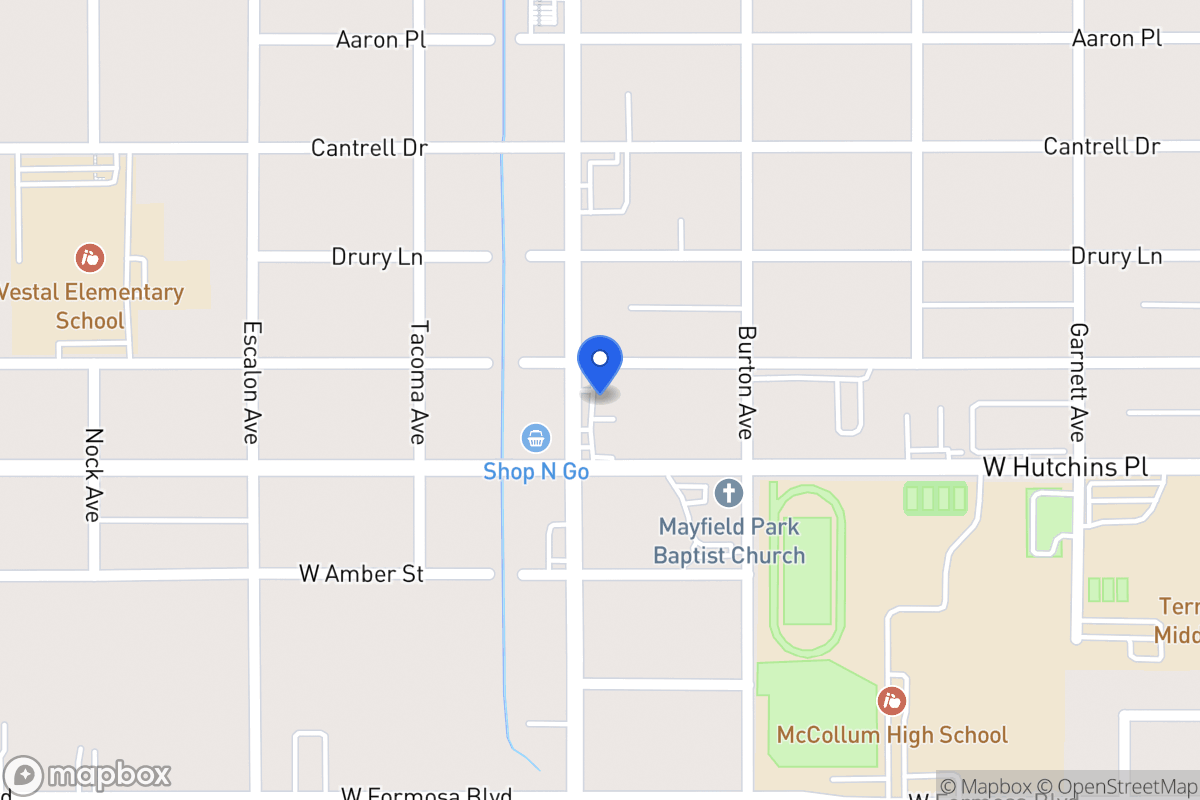 Map of 3106  Commercial Ave