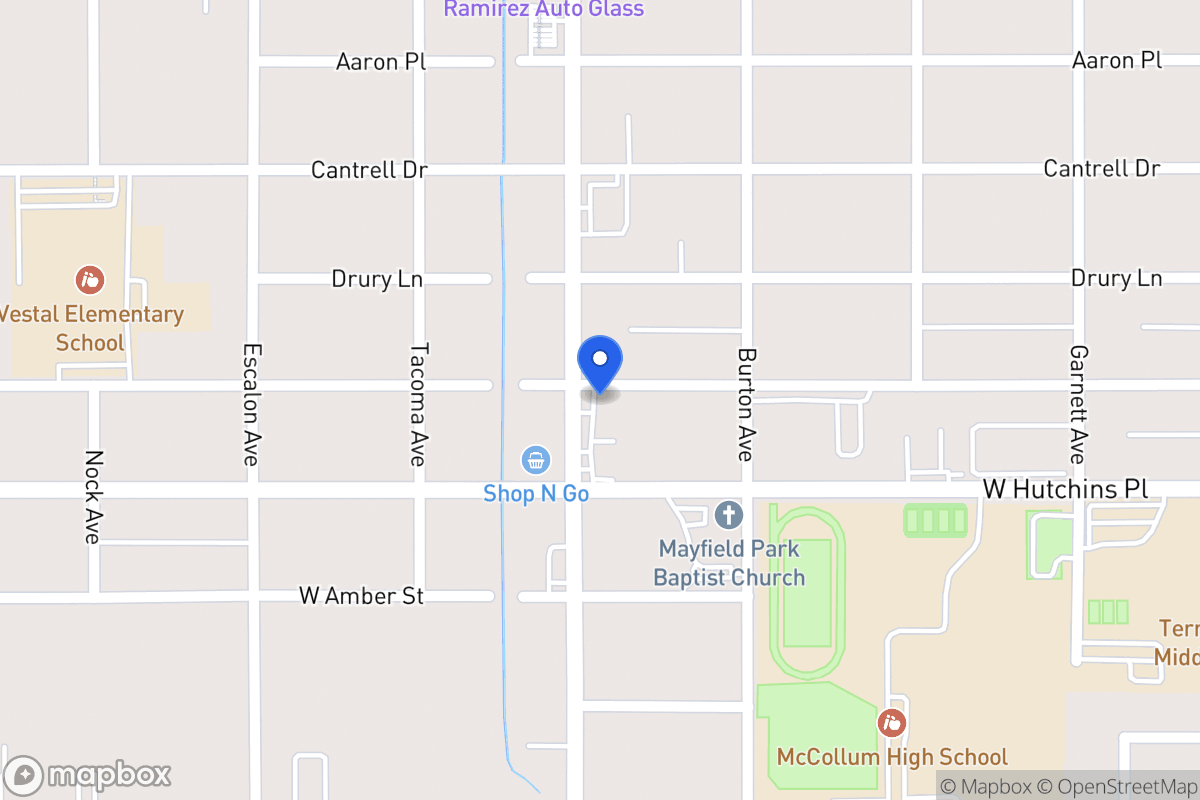 Map of 3102  Commercial Ave