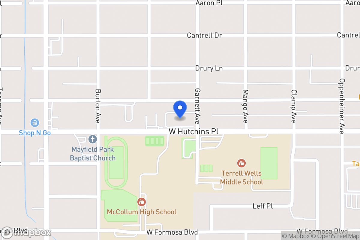Map of 535 W Hutchins Pl