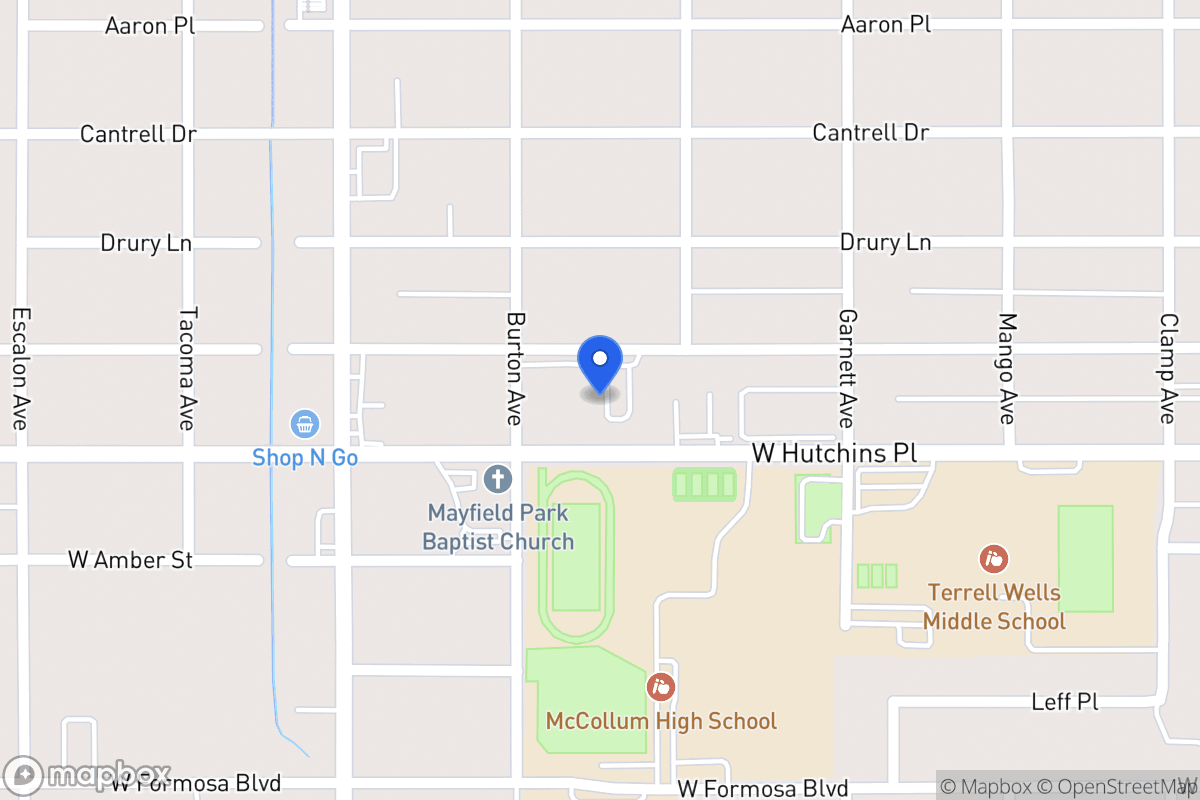 Map of 632 W Vestal Pl