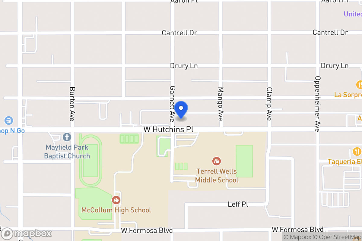 Map of 435 W Hutchins Pl