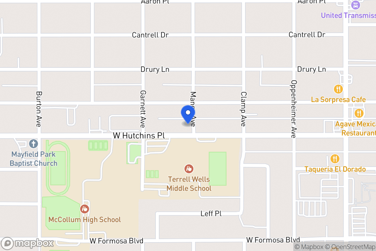 Map of 403 W Hutchins Pl