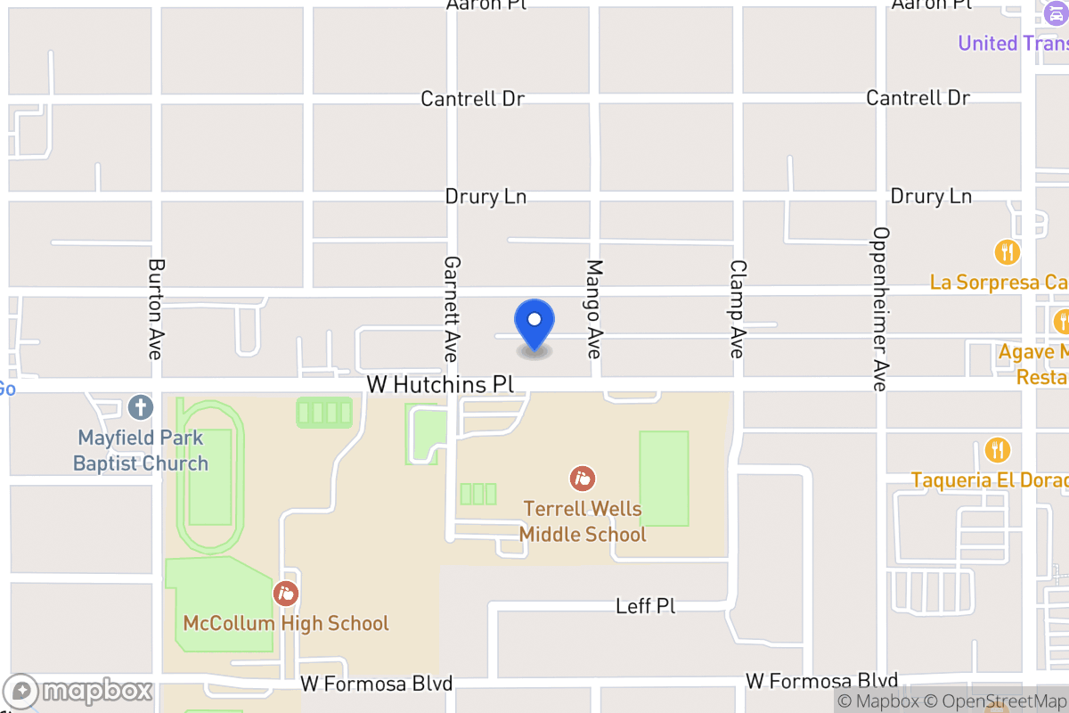 Map of 415 W Hutchins Pl