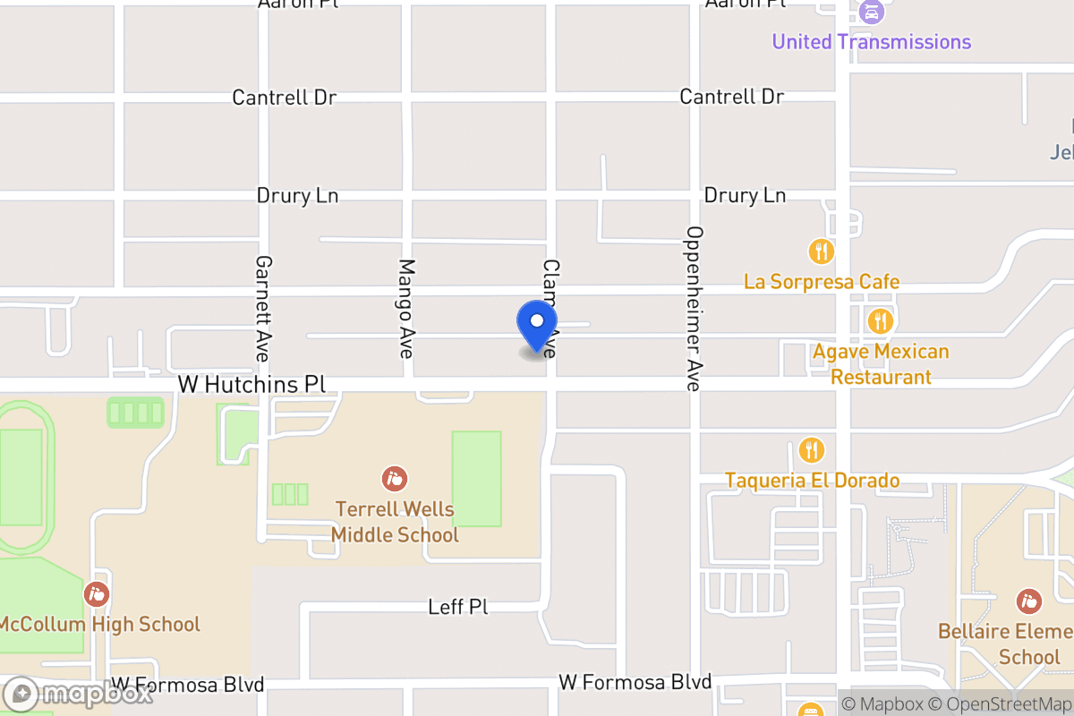 Map of 303 W Hutchins Pl