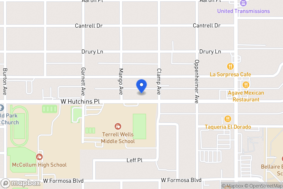 Map of 319 W Hutchins Pl