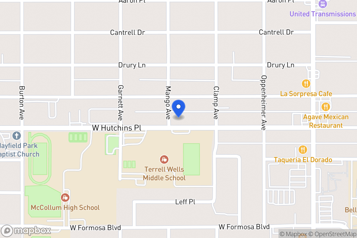 Map of 339 W Hutchins Pl