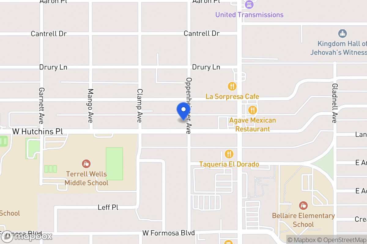 Map of 203 W Hutchins Pl