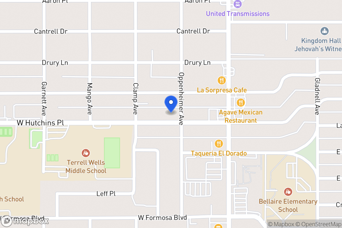 Map of 207 W Hutchins Pl