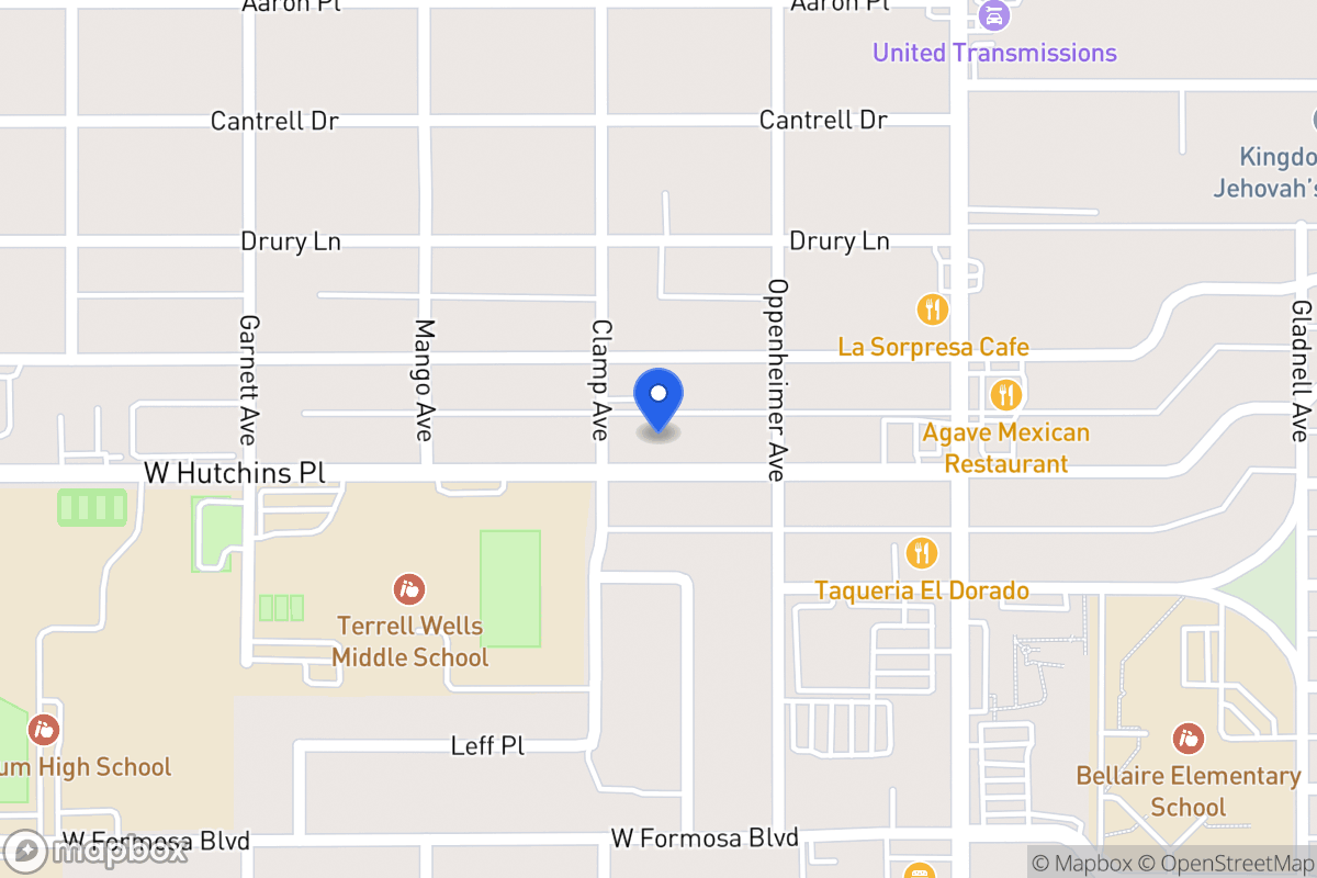 Map of 223 W Hutchins Pl