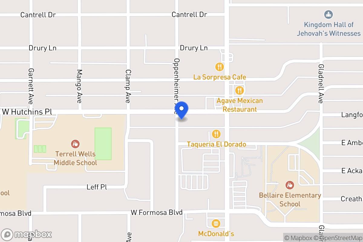 Map of 134 W Hutchins Pl
