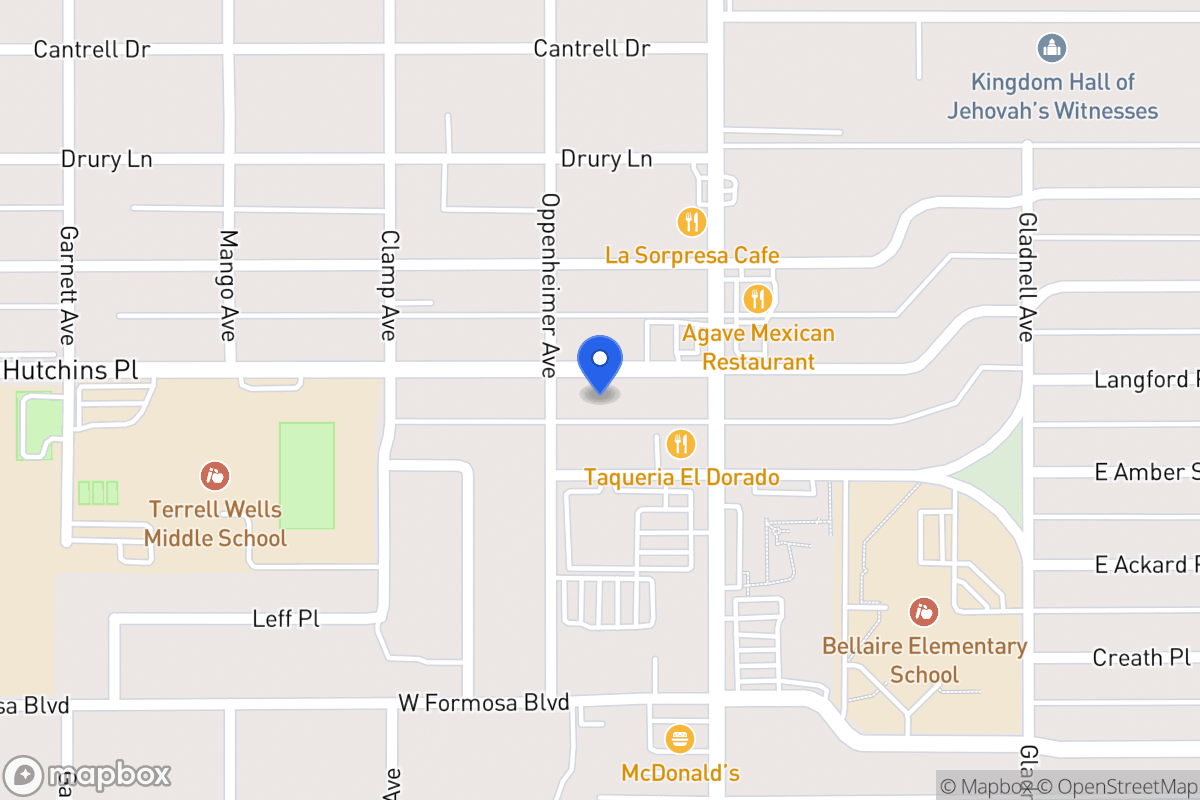 Map of 126 W Hutchins Pl