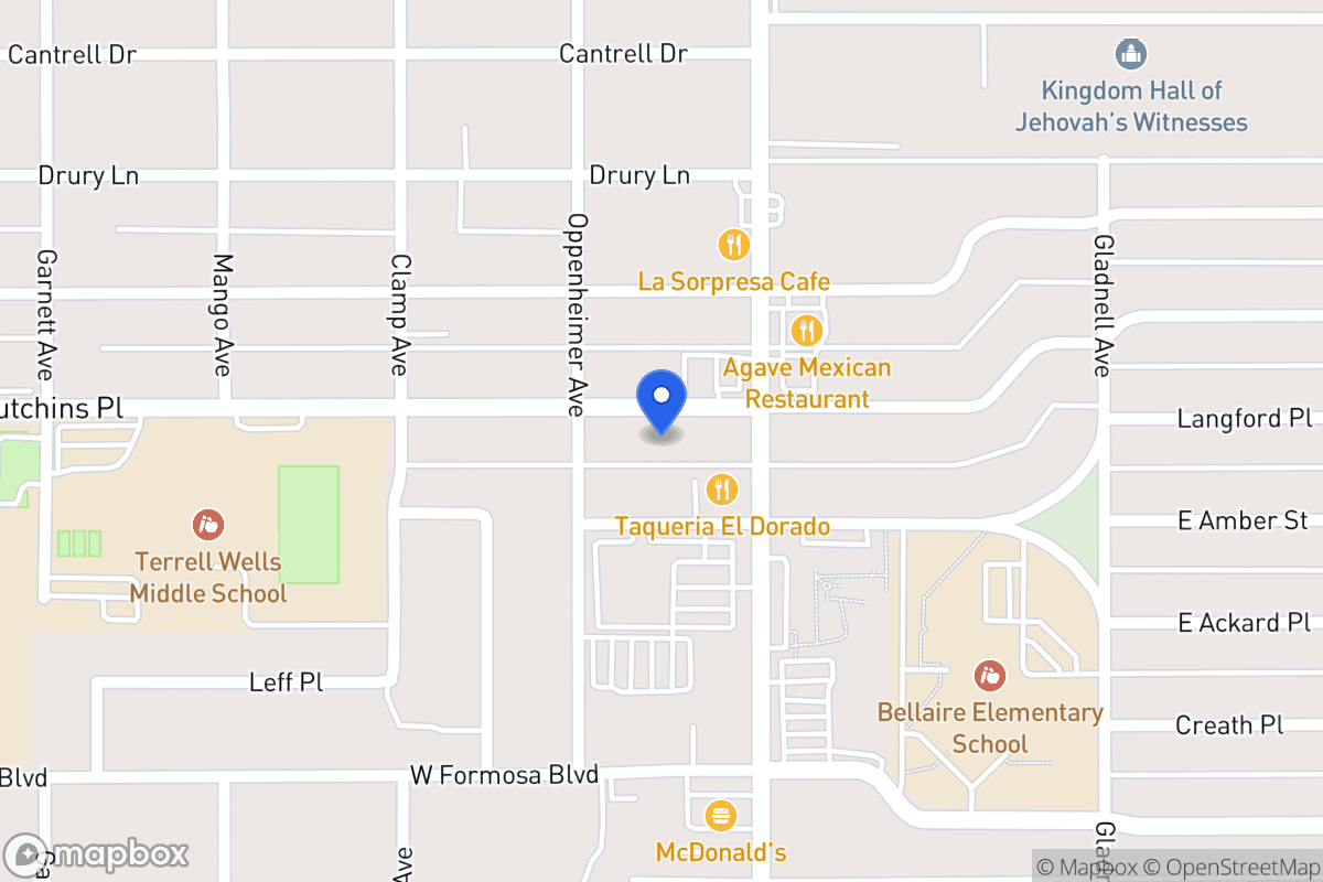 Map of 122 W Hutchins Pl