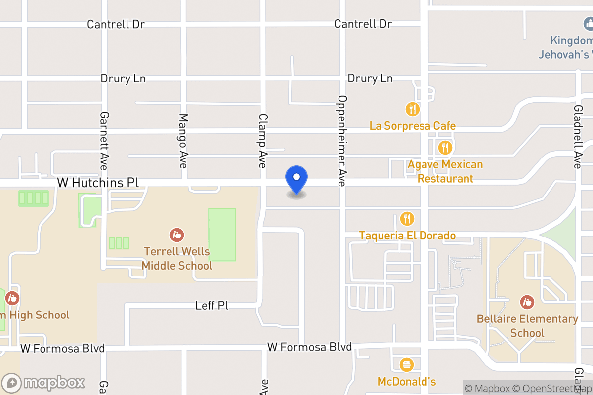 Map of 218 W Hutchins Pl