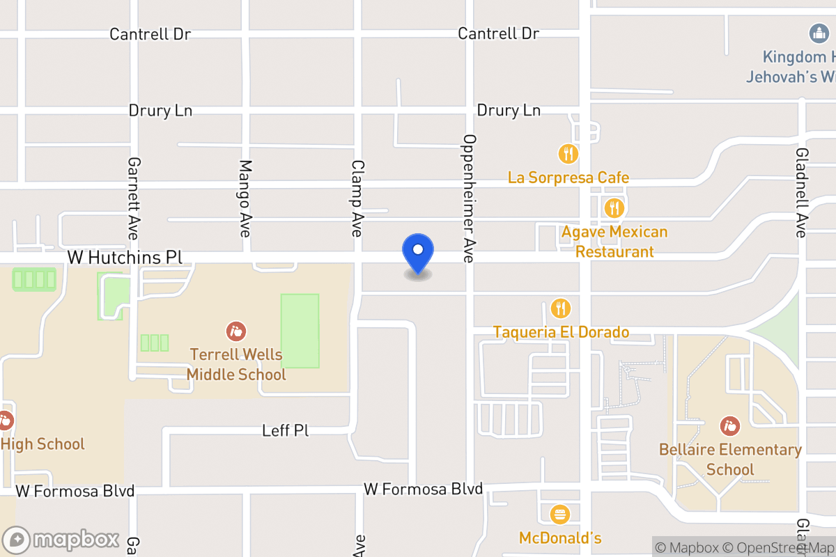 Map of 214 W Hutchins Pl