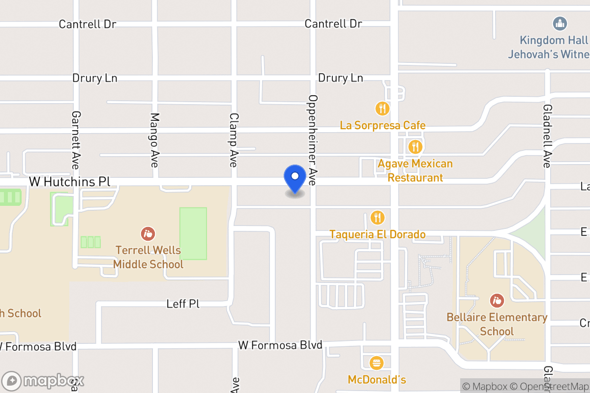 Map of 206 W Hutchins Pl