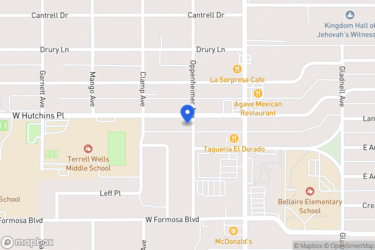 Map of 202 W Hutchins Pl