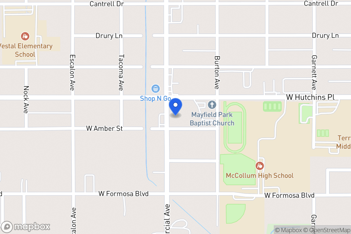 Map of 3216  Commercial Ave