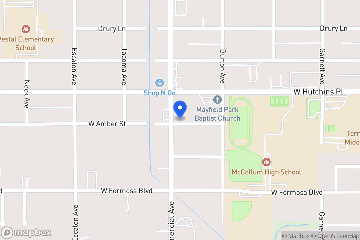 Map of 3218  Commercial Ave