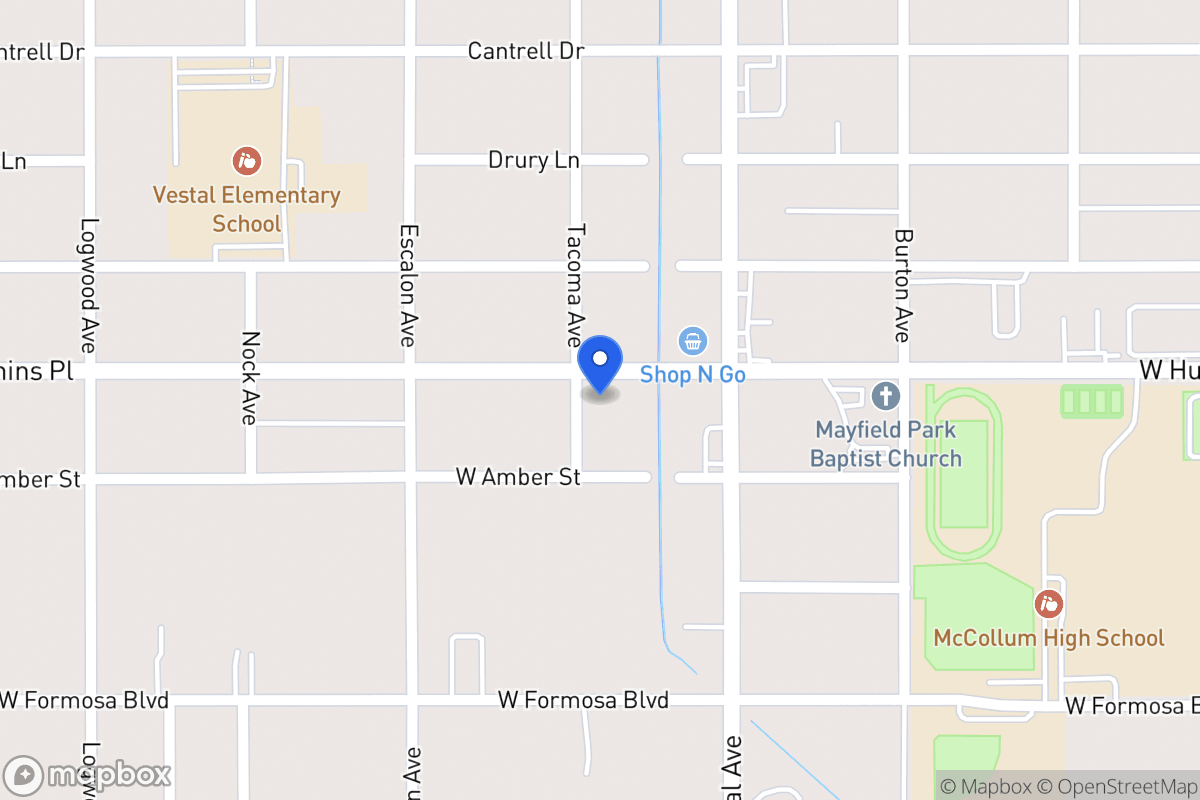 Map of 830 W Hutchins Pl