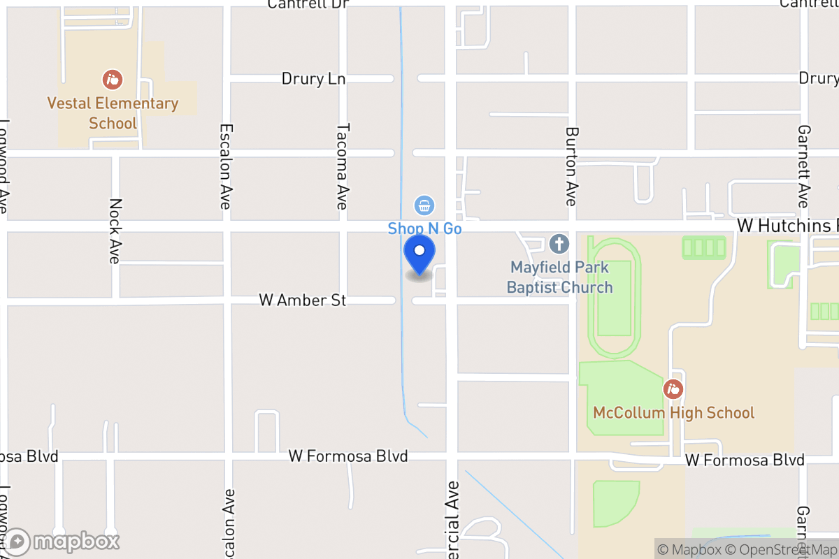 Map of 807 W Amber St