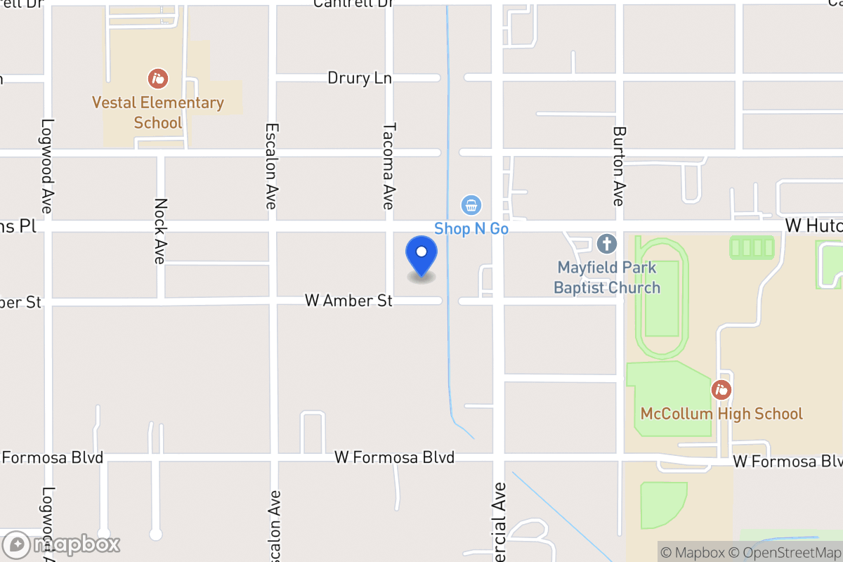 Map of 827 W Amber St