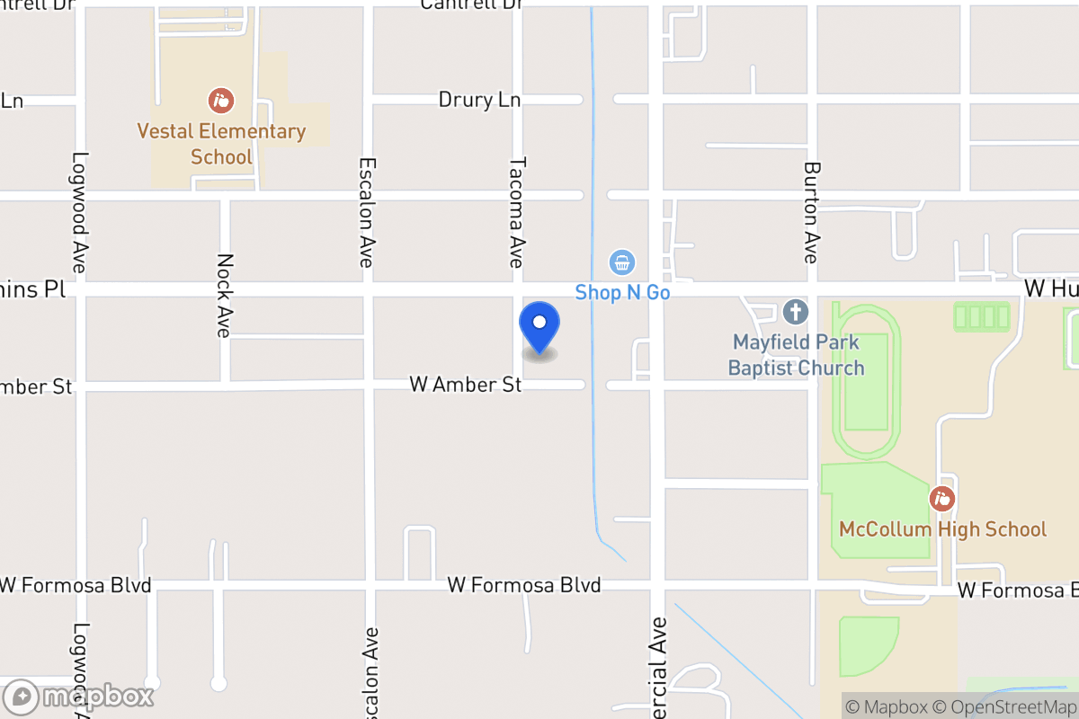 Map of 835 W Amber St