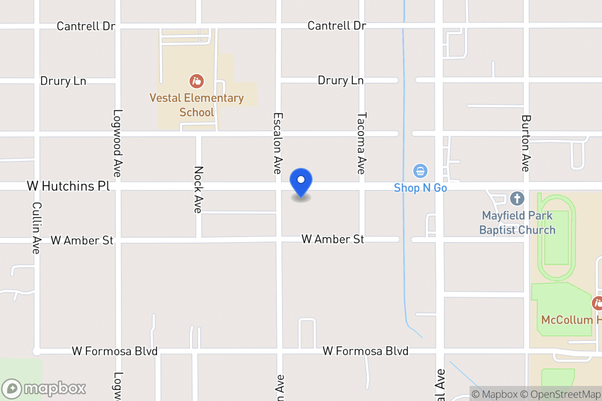 Map of 930 W Hutchins Pl