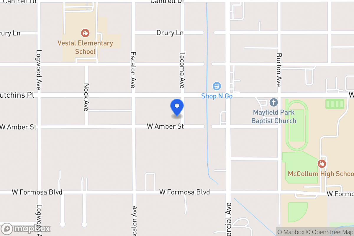 Map of 903 W Amber St