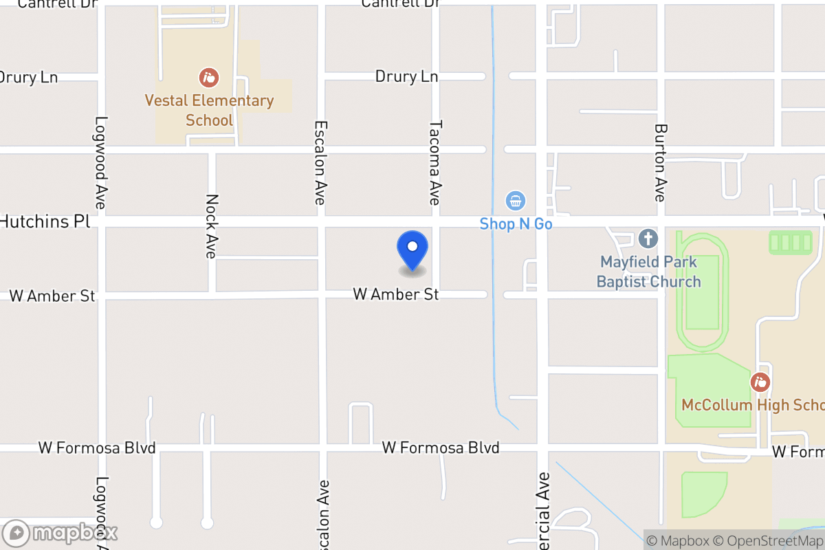 Map of 907 W Amber St
