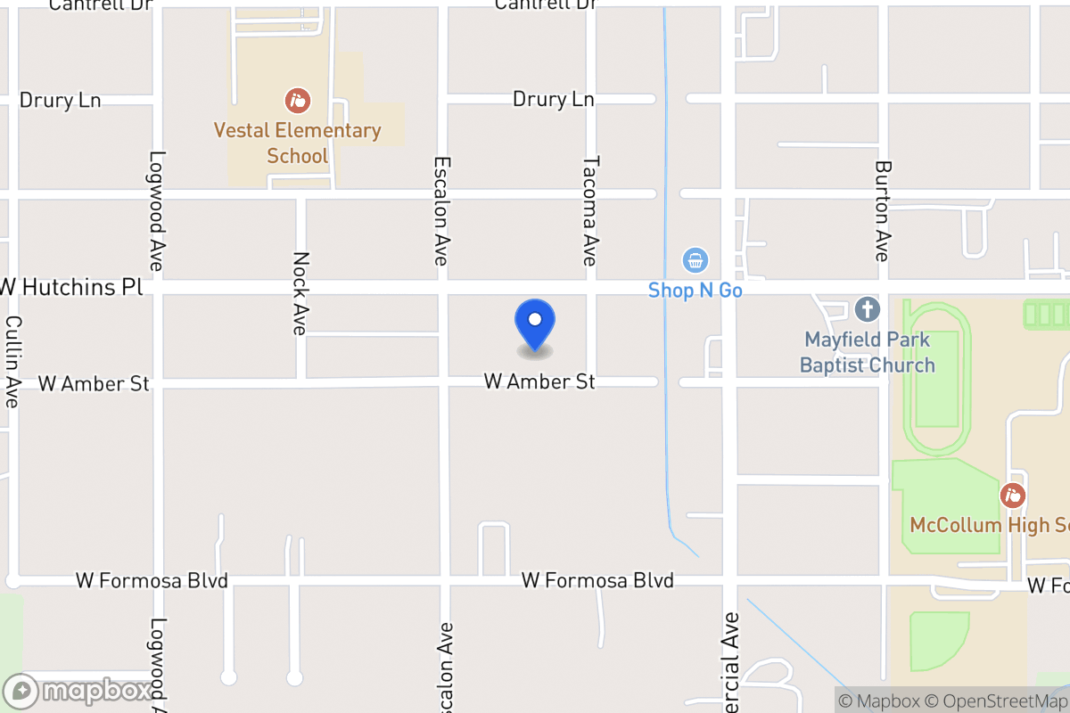 Map of 915 W Amber St