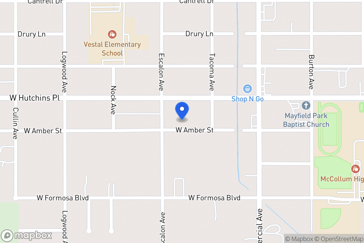 Map of 927 W Amber St