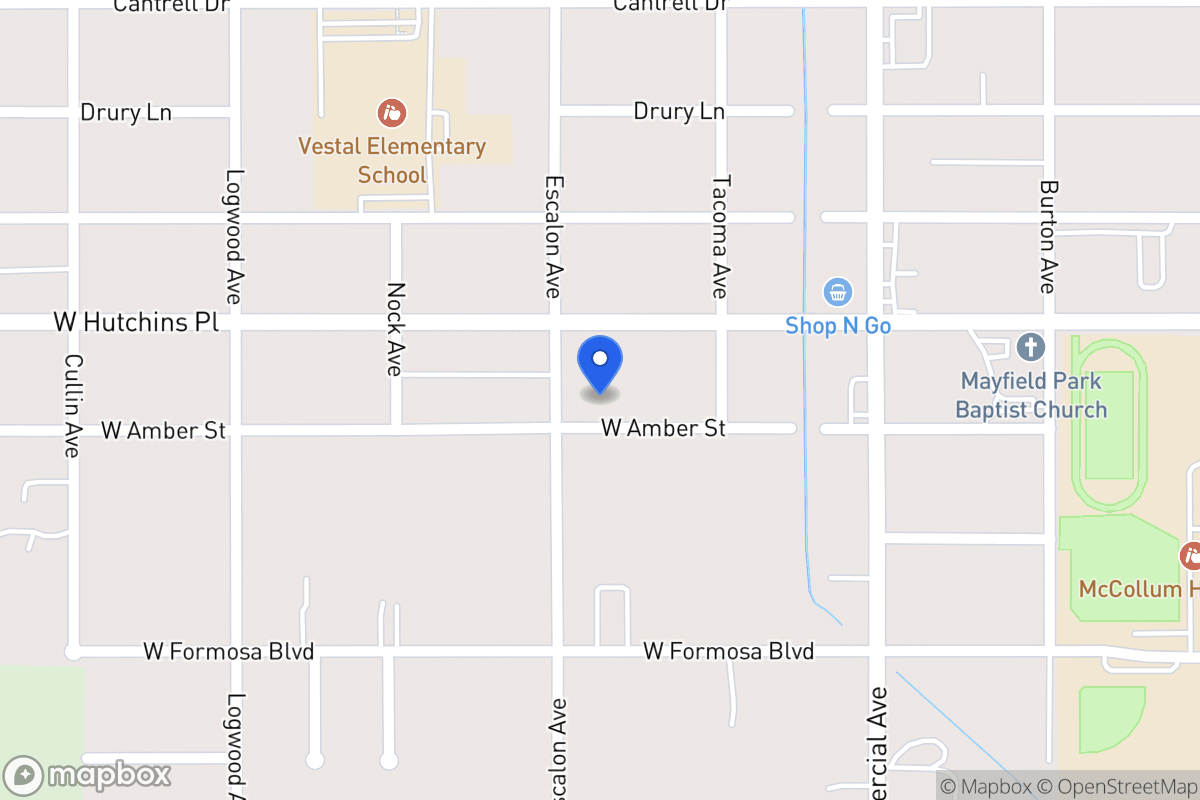 Map of 931 W Amber St