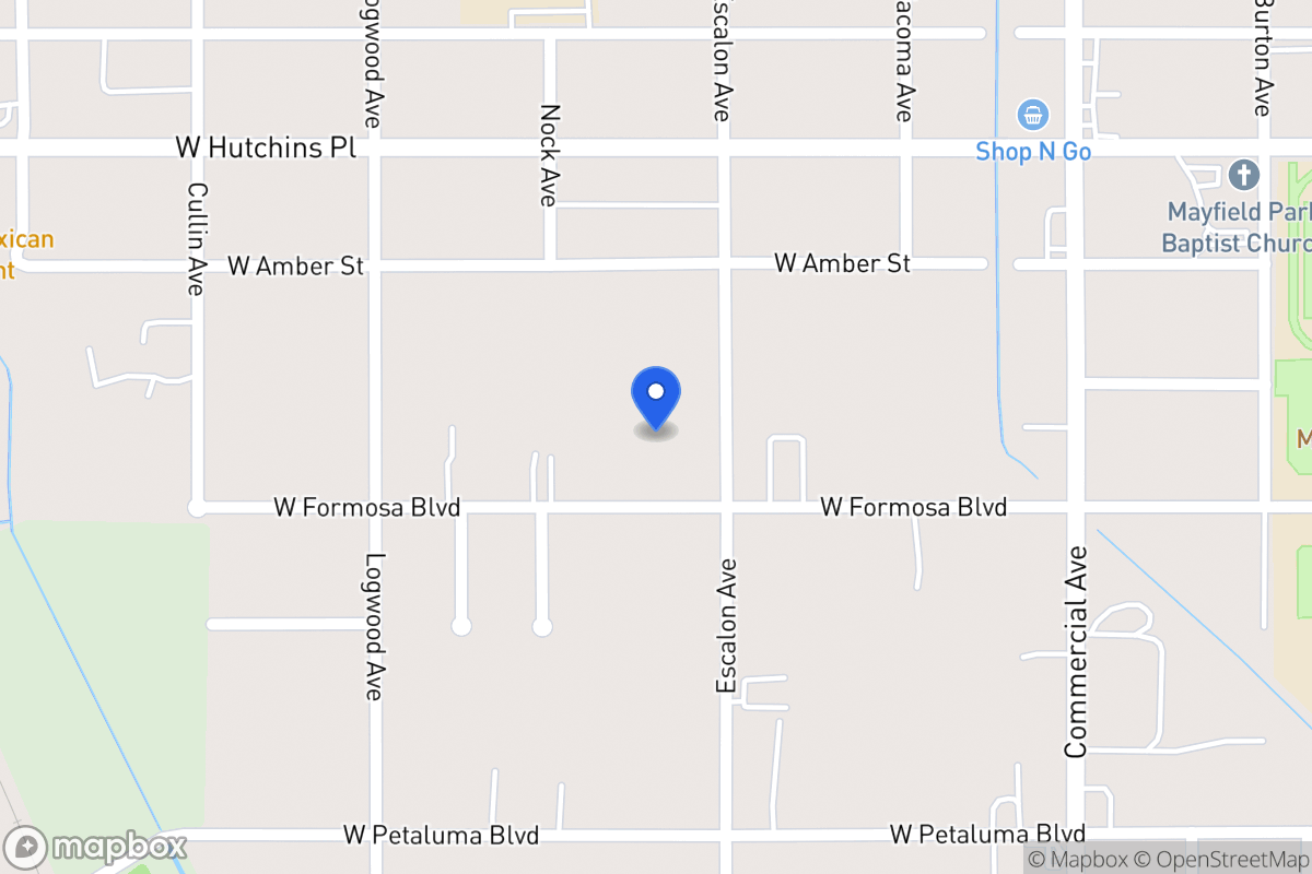 Map of 1015 W Formosa Blvd