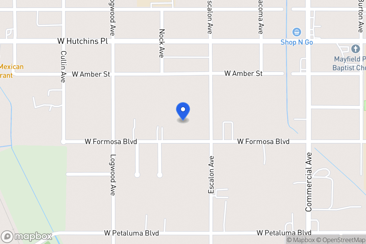Map of 1023 W Formosa Blvd