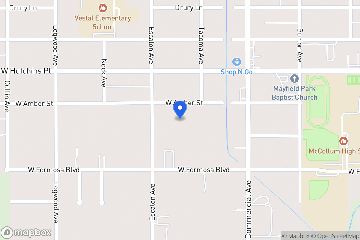 Map of 920 W Amber St
