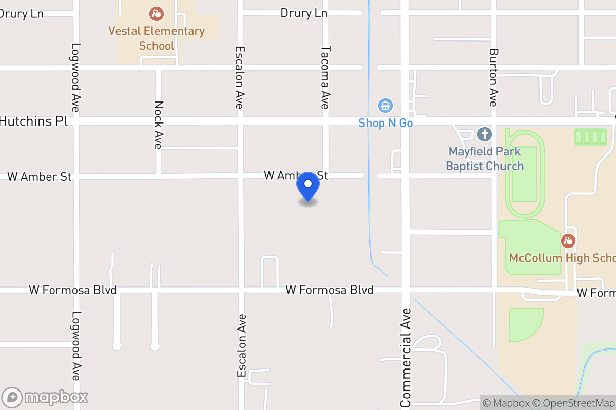 Map of 872 W Amber St