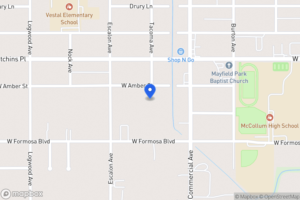 Map of 838 W Amber St