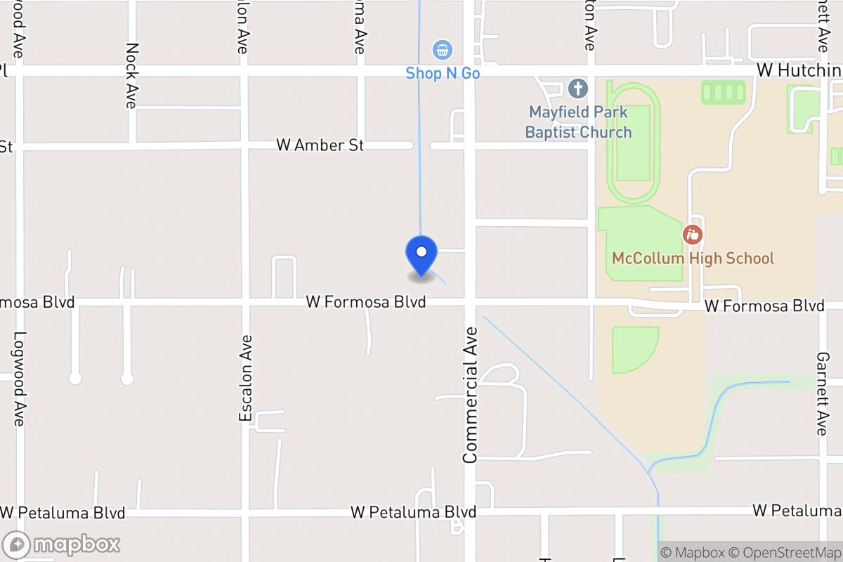Map of 815 W Formosa Blvd