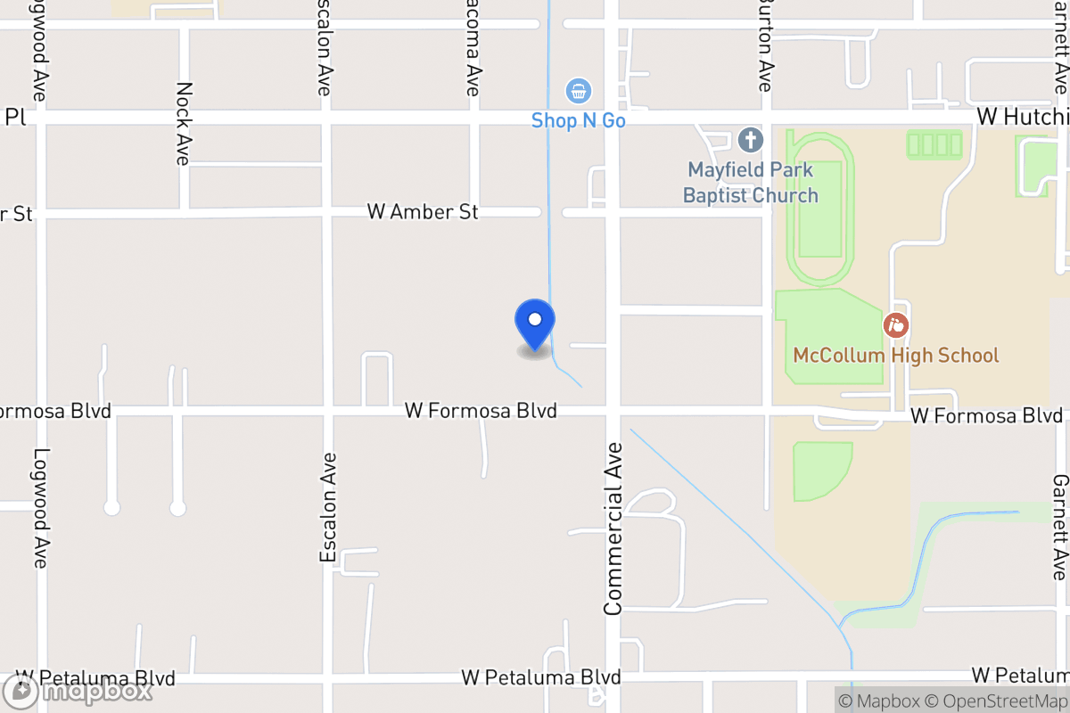 Map of 821 W Formosa Blvd